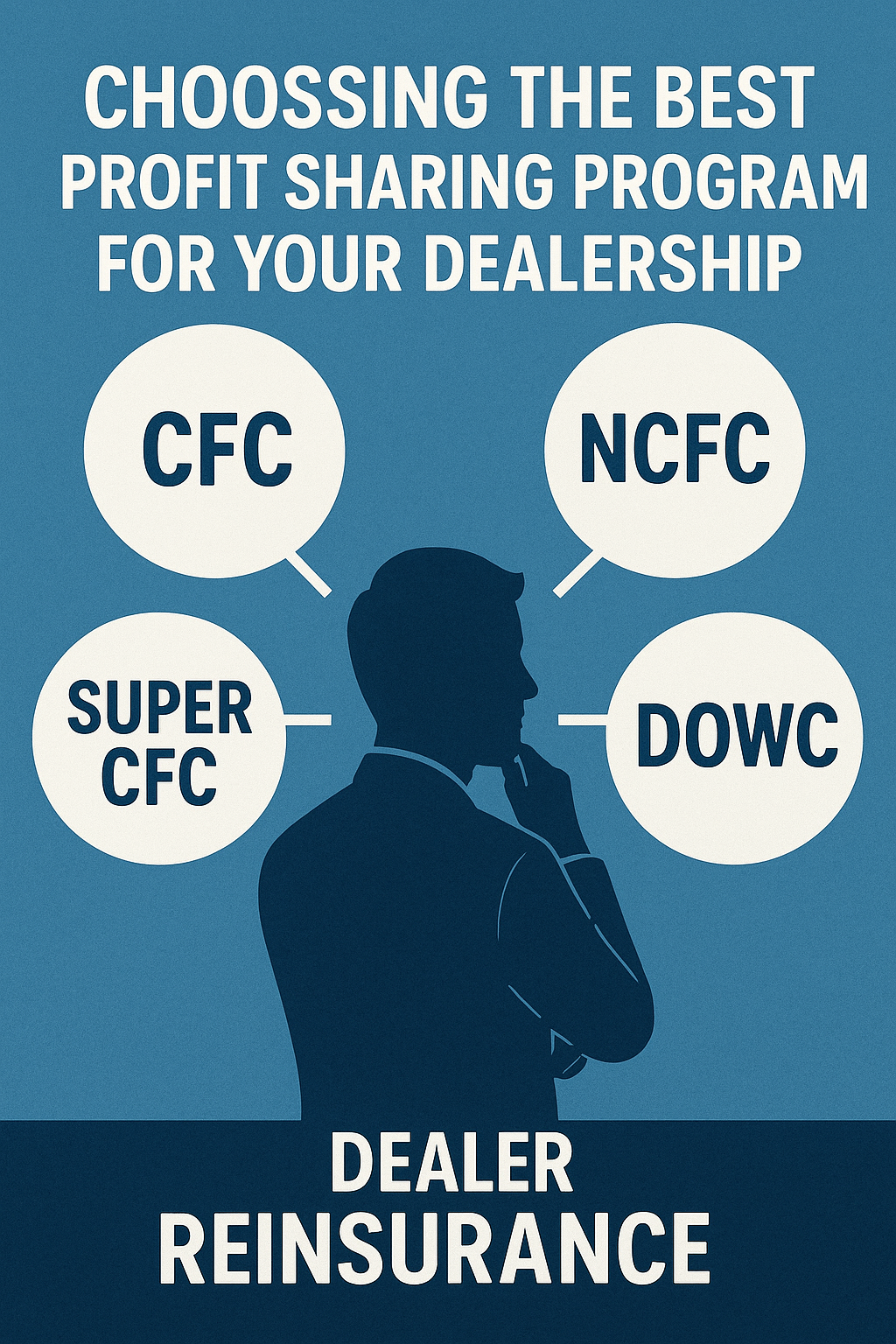 Dealer principal evaluating dealer reinsurance program options, fees, transparency, and structure fit